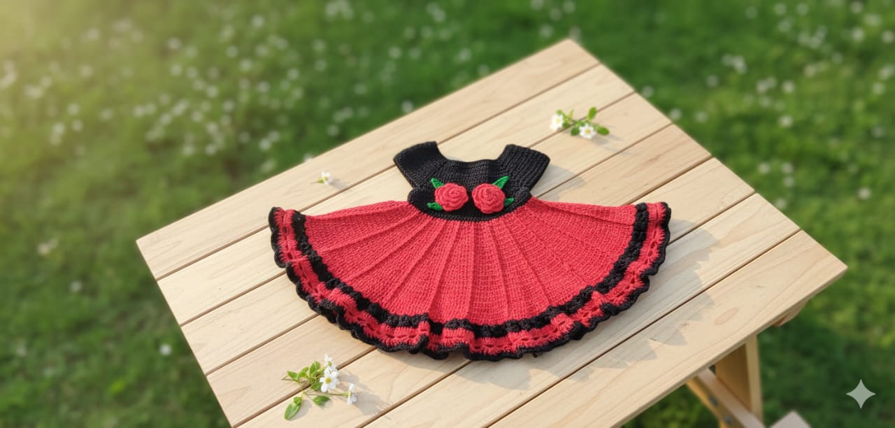 Cute Baby Girl Crochet Frock